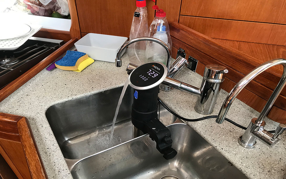 Sous Vide, the perfect cooking device for an atlantic crossing