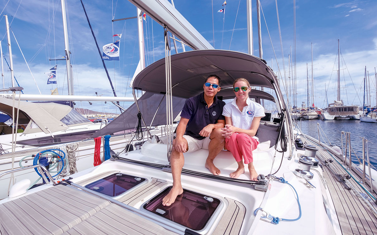 Kean and Nyree have a very prepared boat 