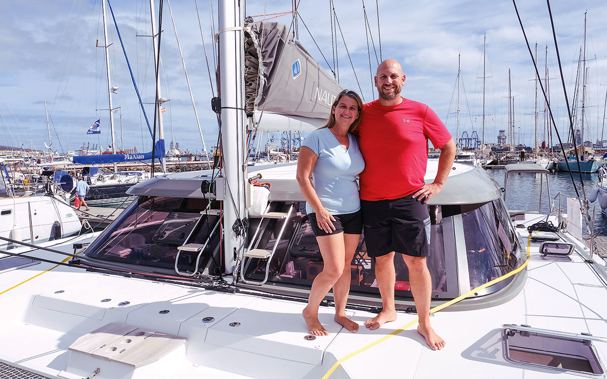 Faddy and Annie before their Atlantic crossing