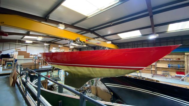 new Contessa 32s in build at the Rogers yard