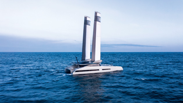 Dual inflatable wingsail rigs are automated and fully retractable