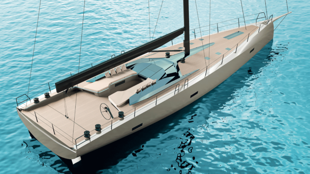 The Carkeek-designed Mylius 72 targets competitive Med racing as well as luxury fast cruising